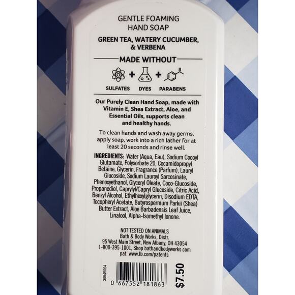 BBW Purely Clean Cucumber & Mandarin Gentle Foaming Hand Soap 2 Pack - Picture 2 of 3